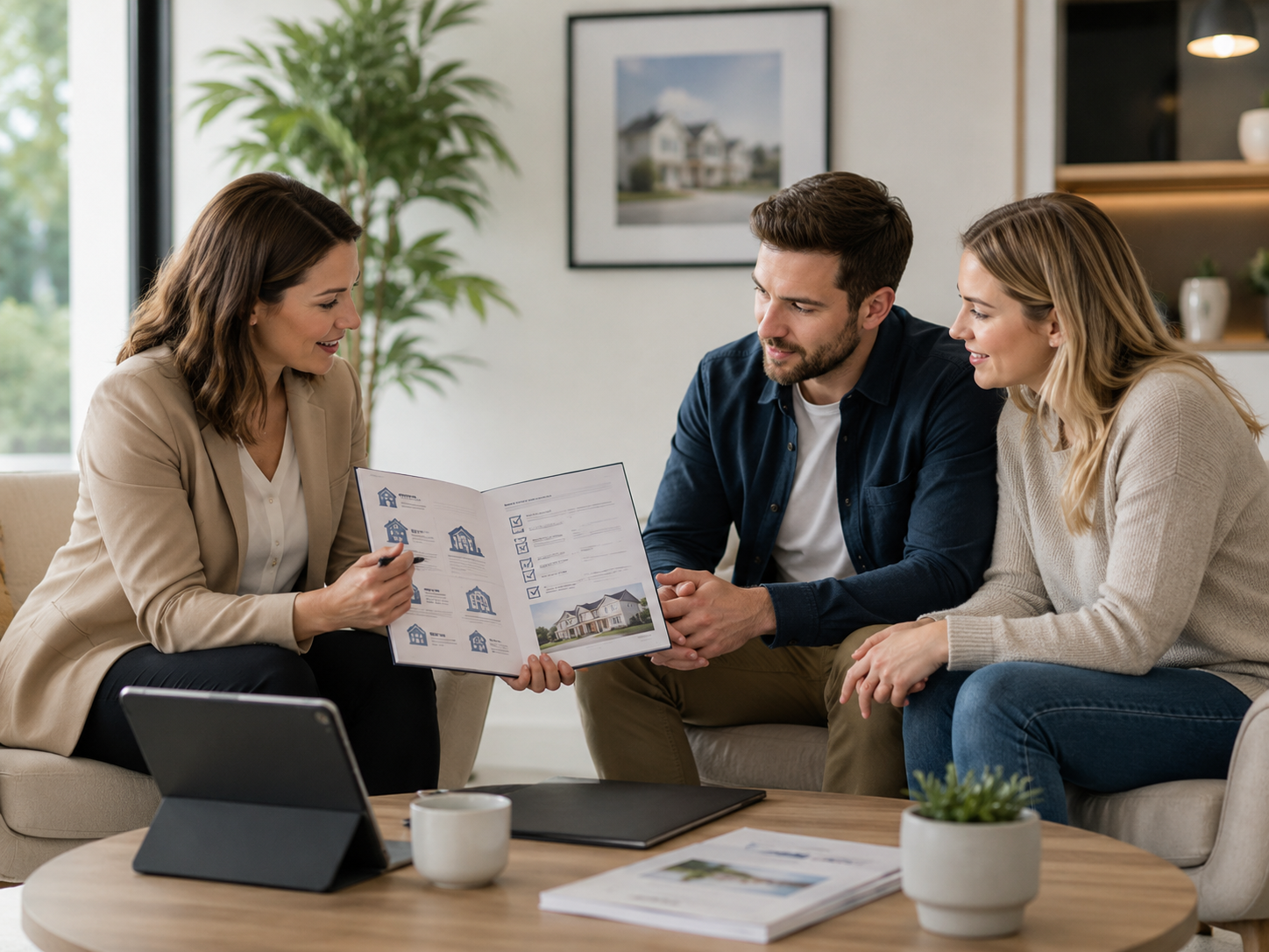 Advisers helping a couple